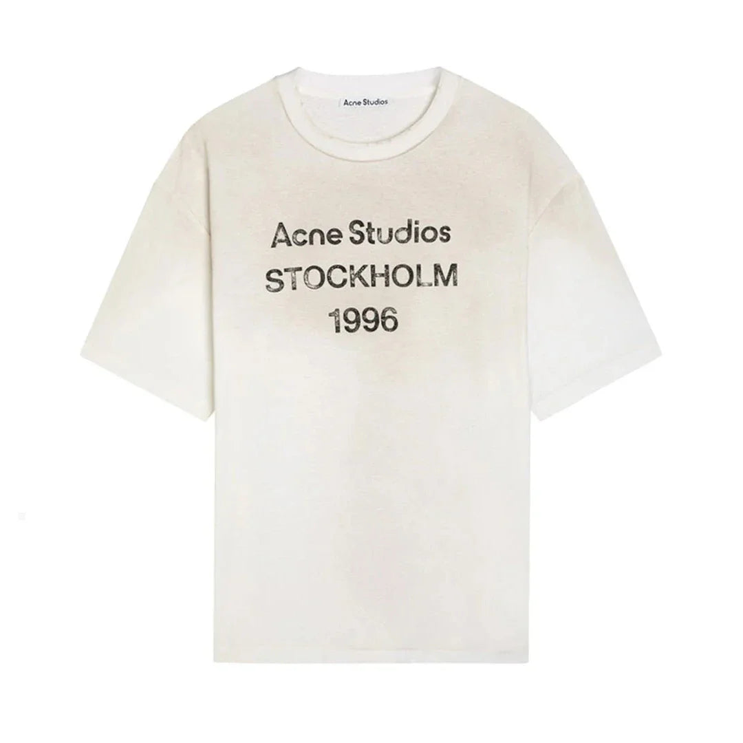 Acne Studios Stockholm Logo T-Shirt Relaxed Fit White