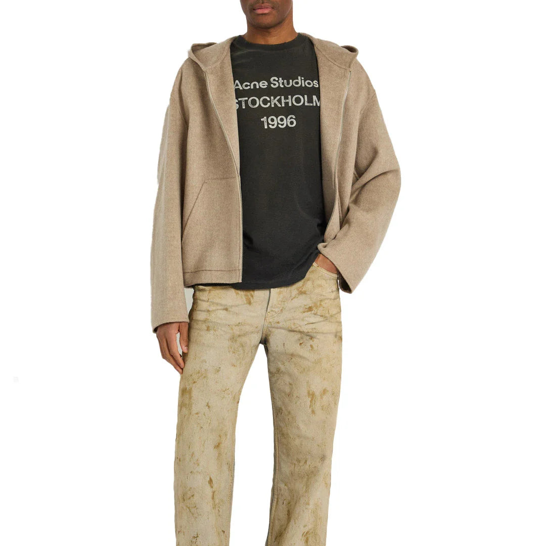 Acne Studios Stockholm Logo T-Shirt Relaxed Fit Black