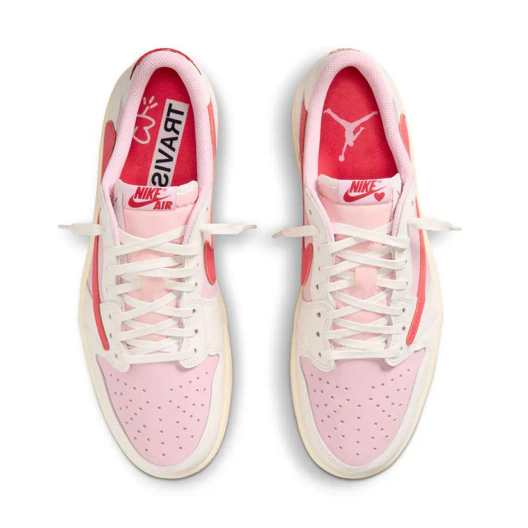 Air Jordan 1 Retro Low OG SP Travis Scott Sail Tropical Pink