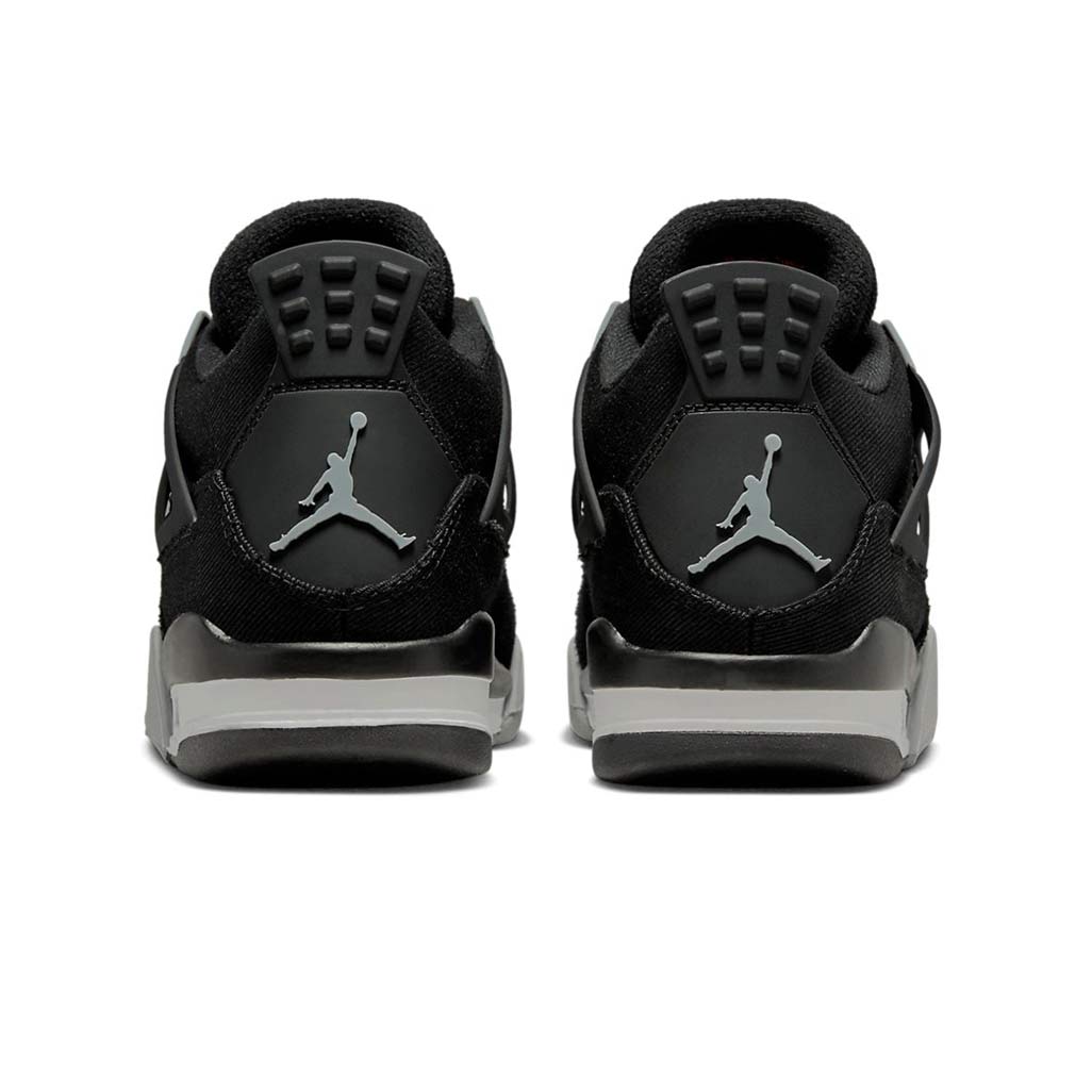 Air Jordan 4 Retro Black Canvas GS