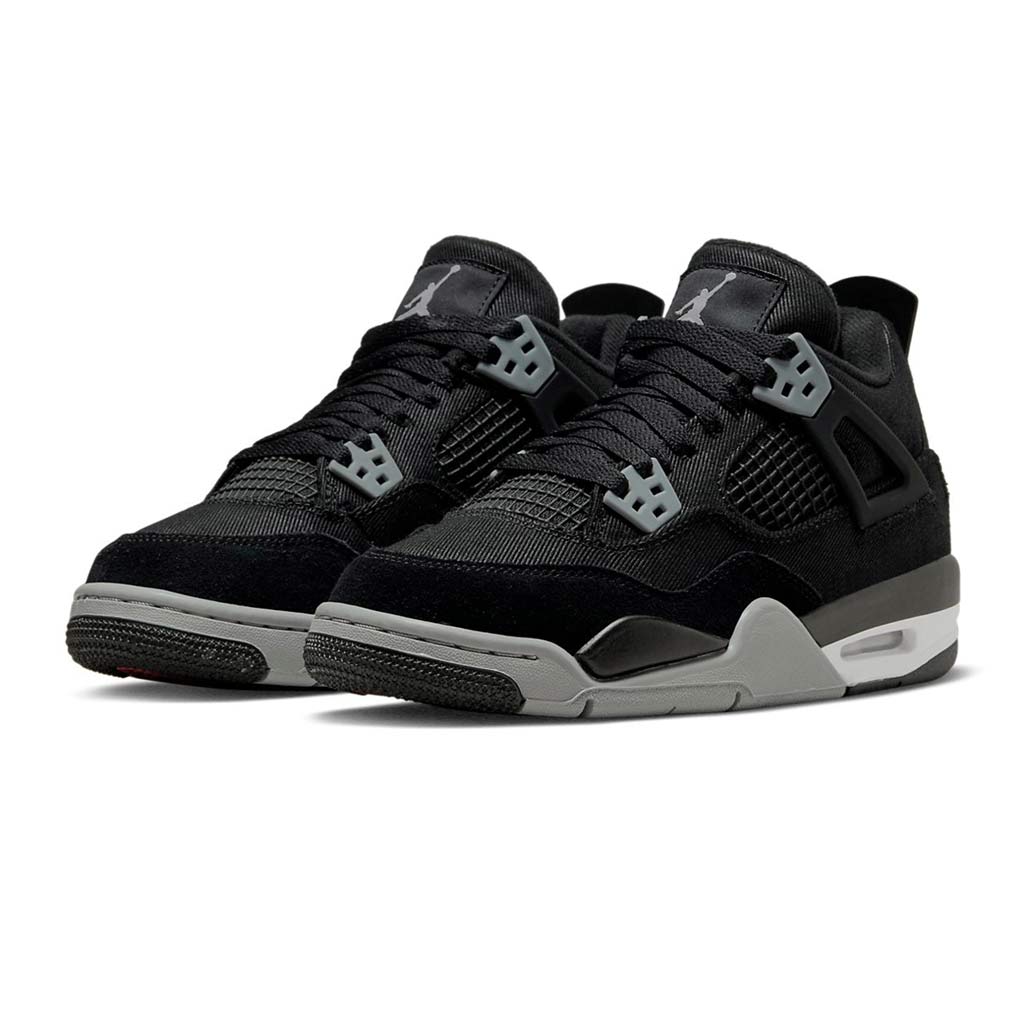 Air Jordan 4 Retro Black Canvas GS