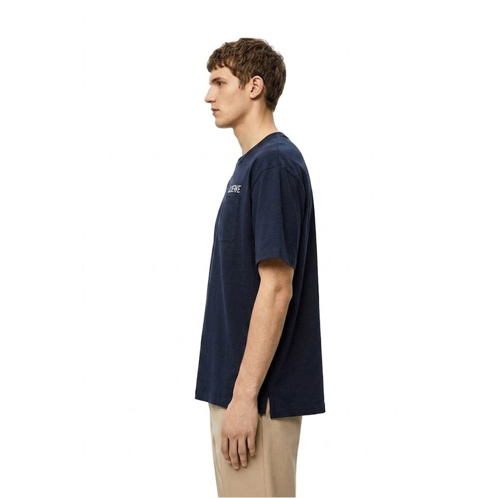 LOEWE Relaxed fit T-shirt in cotton Navy