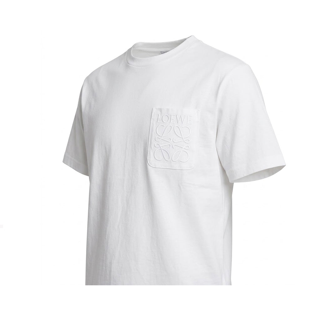 LOEWE Relaxed Fit Pocket T-Shirt White